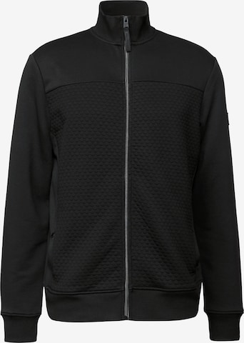 Street One MEN Sweatjacke in Schwarz: Vorderseite