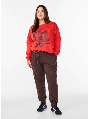 Active by Zizzi Sportief sweatshirt 'Cannie' in Rood