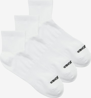 Chaussettes 'JACLUCA' JACK & JONES en blanc : devant