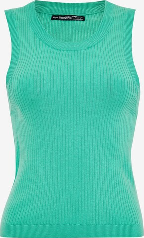 Tops en tricot 'Eva' Threadbare en vert : devant