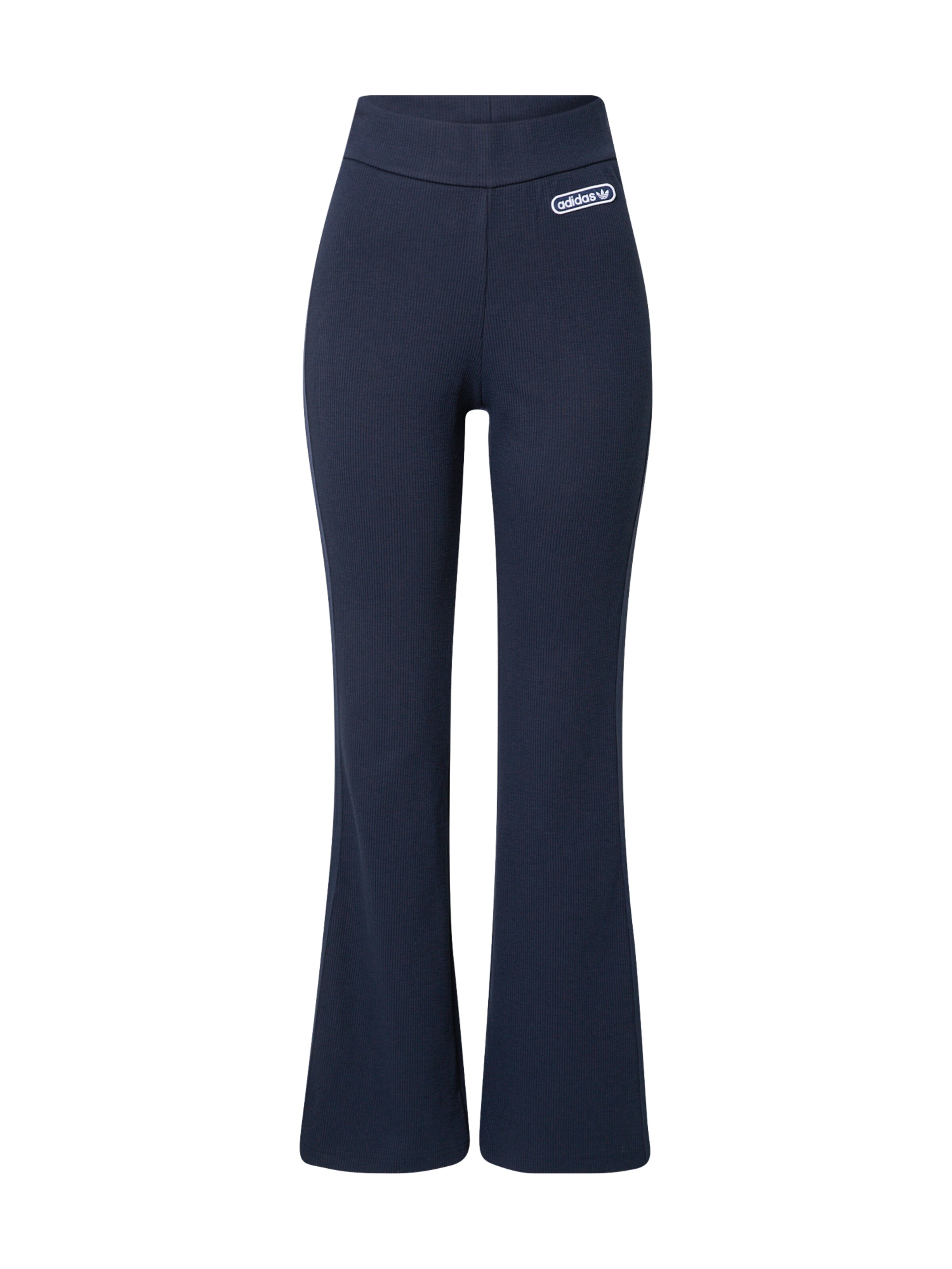 ADIDAS ORIGINALS Flared Trousers in Blue: front