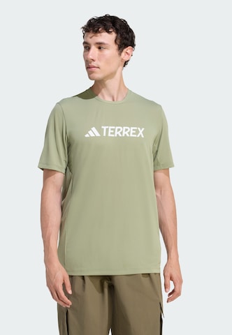 T-Shirt fonctionnel ADIDAS TERREX en vert : devant