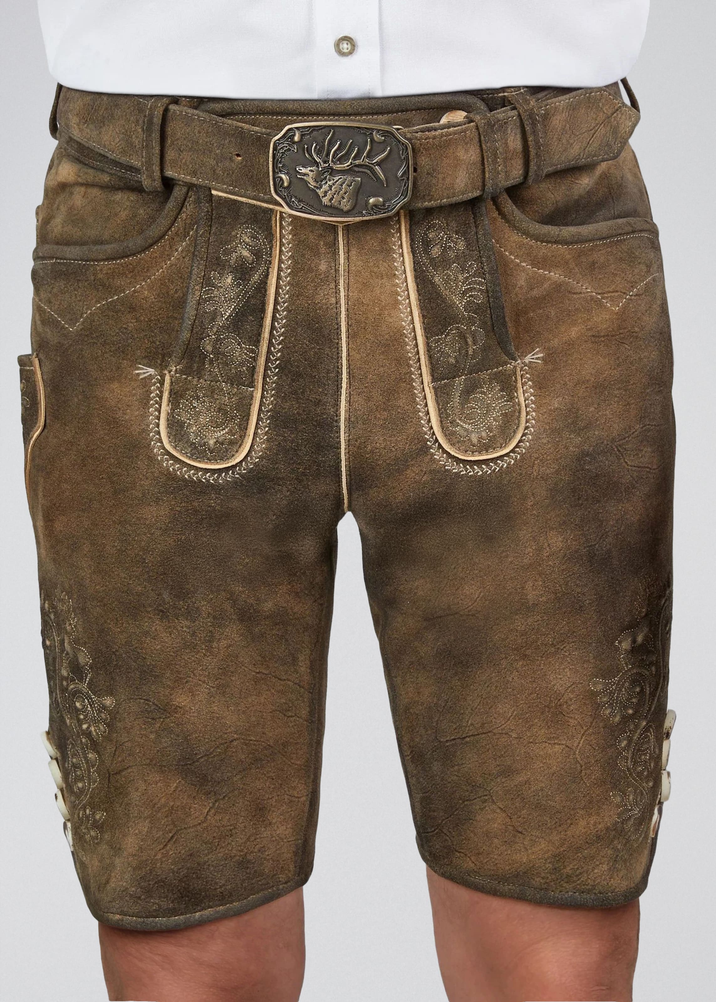 SPIETH & WENSKY - Regular Calças tradicionais 'Everest' em castanho