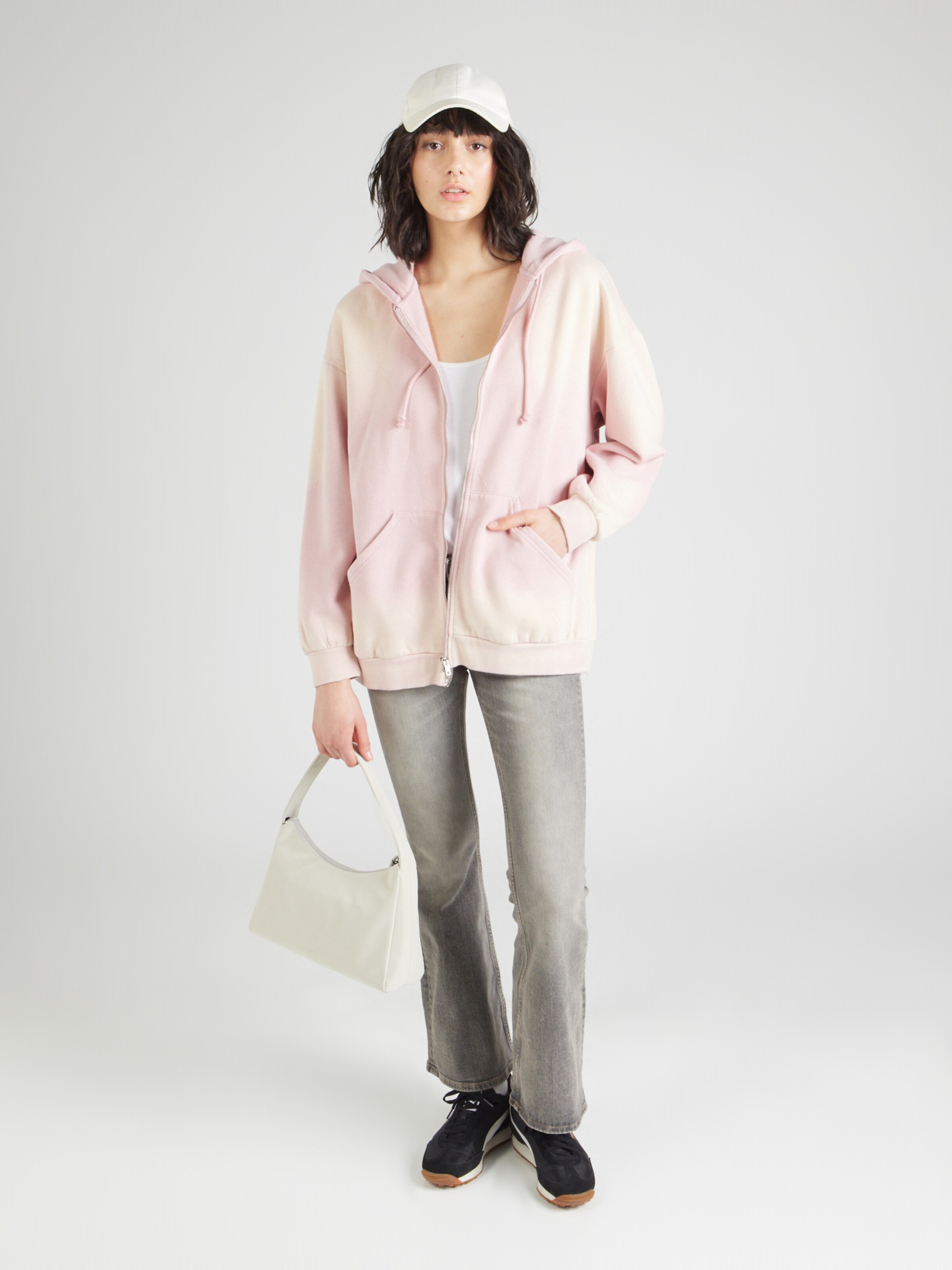 Monki Sweat jacket in Rose ABOUT YOU
