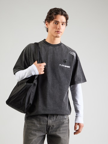 T-Shirt Plein Sport en noir : devant