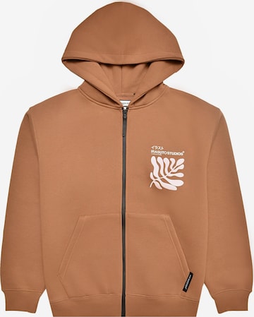 Veste de survêtement 'Sumi' Irasuto Studios en marron : devant