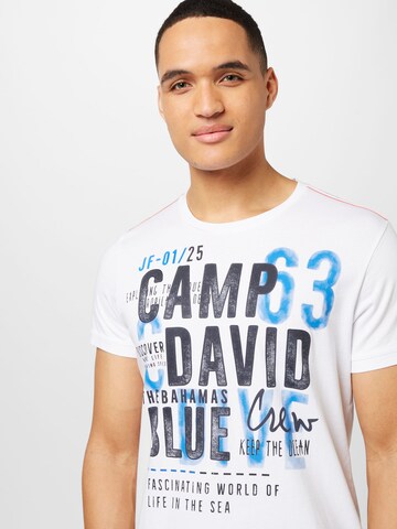 CAMP DAVID T-Shirt in Weiß