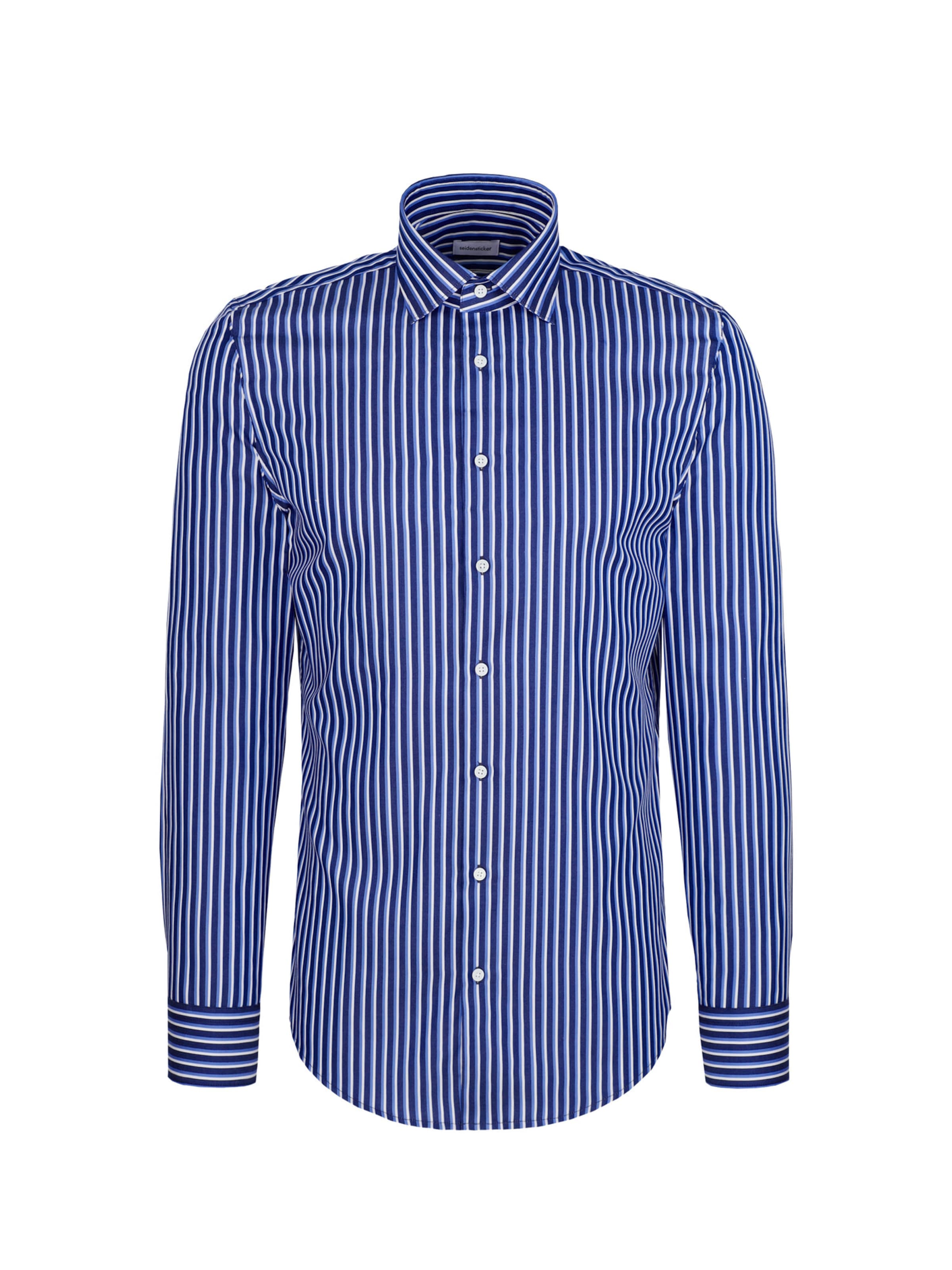 Coupe regular Chemise business SEIDENSTICKER en bleu : devant