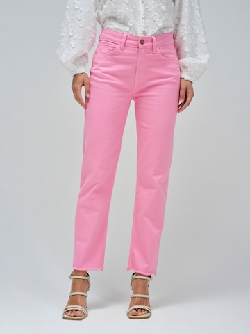 Salsa Jeans Slimfit Jeans in Roze: voorkant