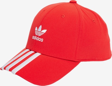 ADIDAS ORIGINALS Cap 'Classic' in Red: front