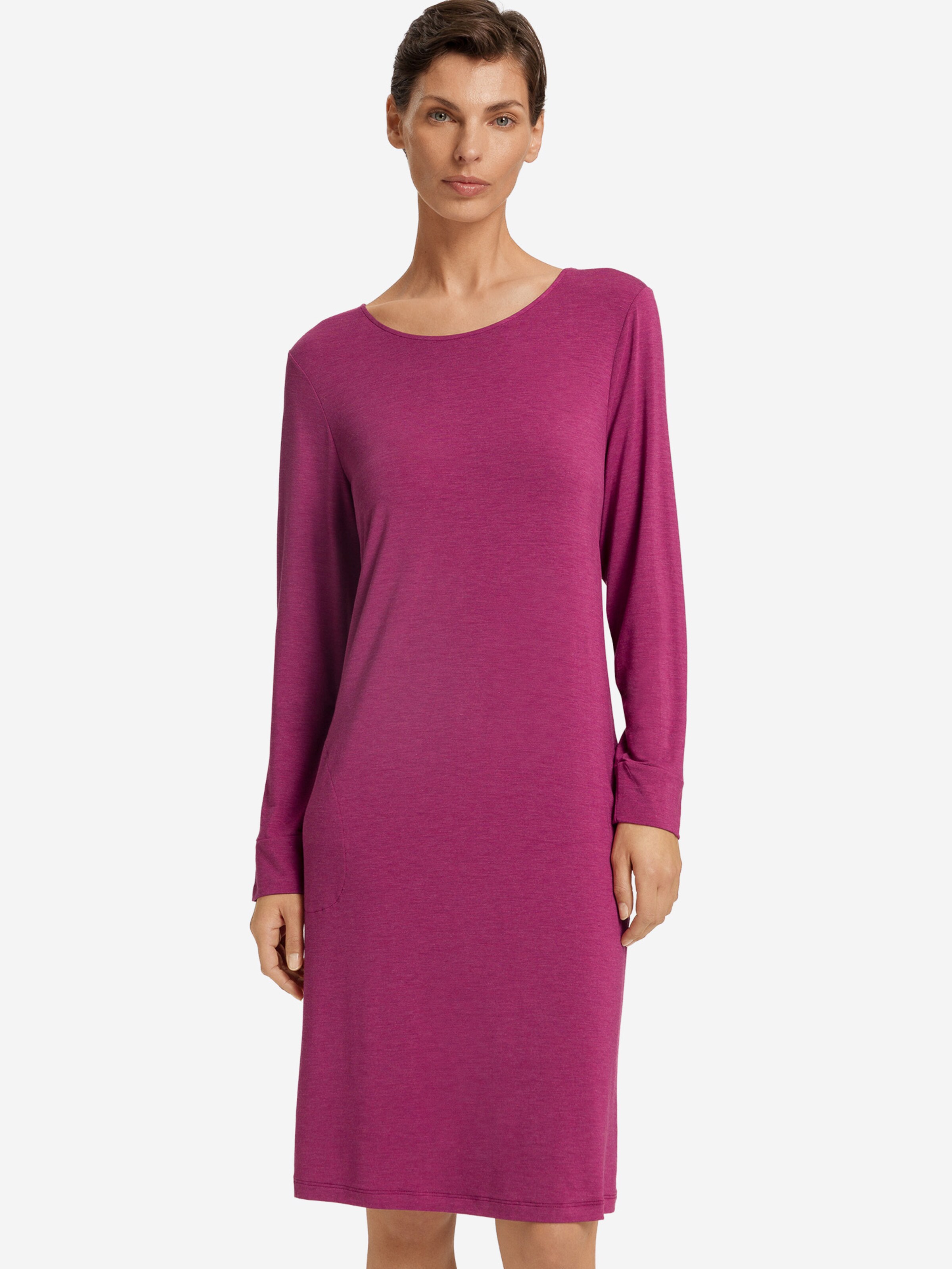 Hanro Nightgown ' Natural Elegance ' in Red: front