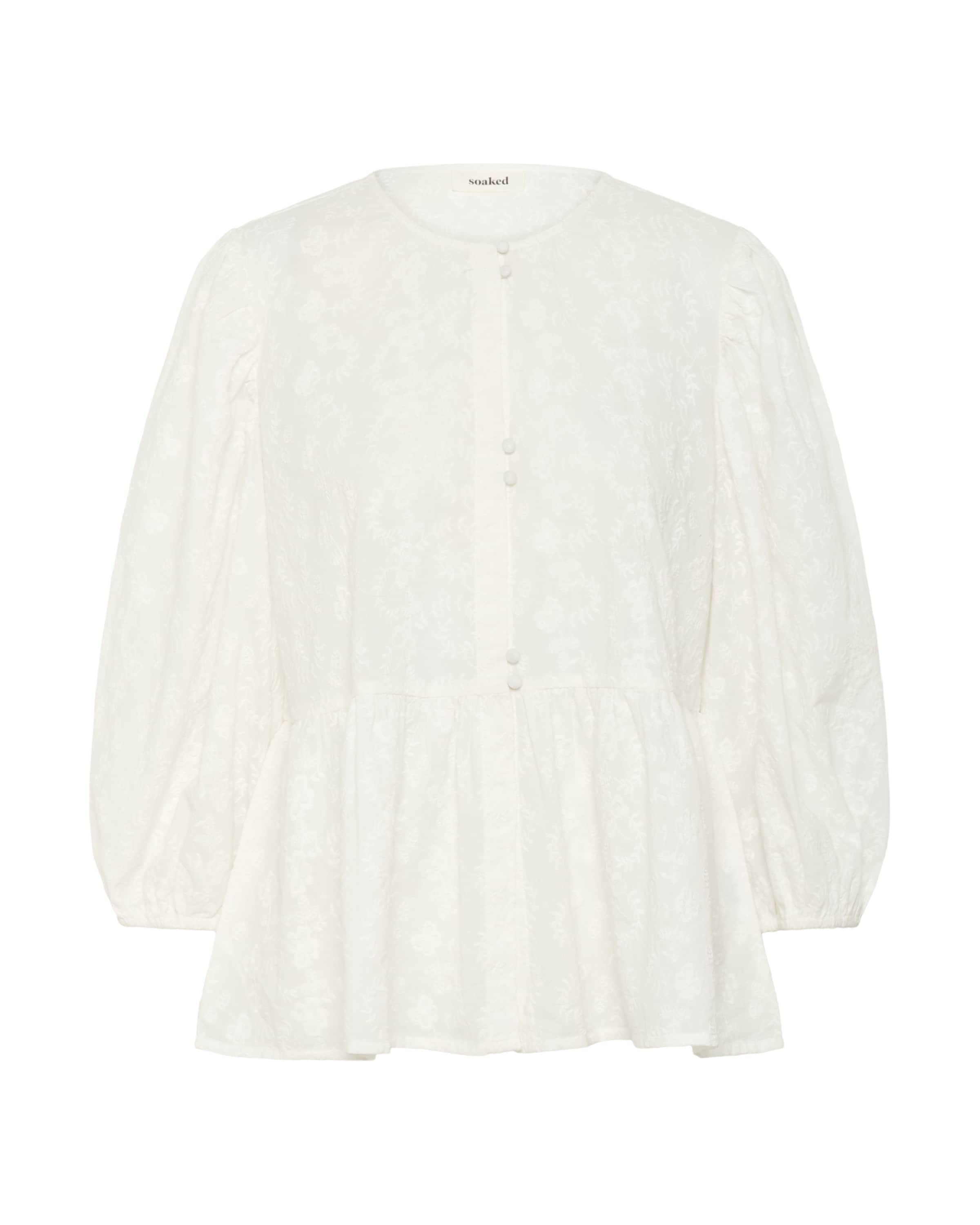 SOAKED IN LUXURY Bluse 'Isja' in Weiß: Vorderseite