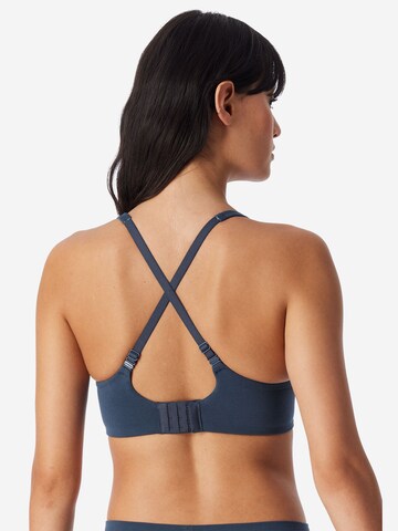 SCHIESSER T-shirt Bra ' Unique Cotton ' in Blue