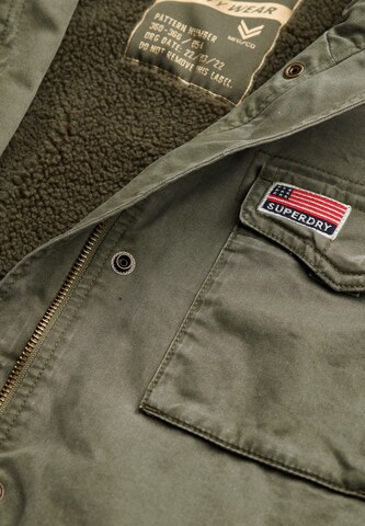 Superdry & Co Tussenparka 'Military Borg' in Groen