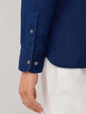 Hackett London Slim fit Overhemd ' ESS' in Blauw