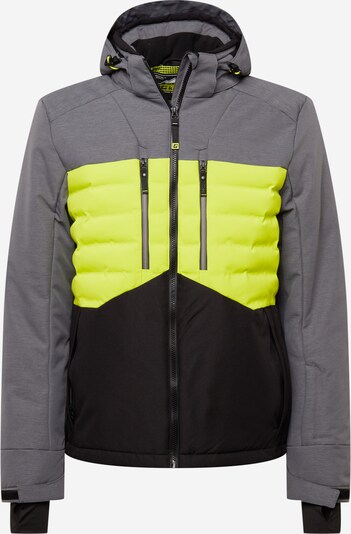 Geacă sport KILLTEC pe gri închis / verde neon / negru, Vizualizare produs
