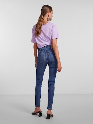 PIECES Slimfit Jeans i blå