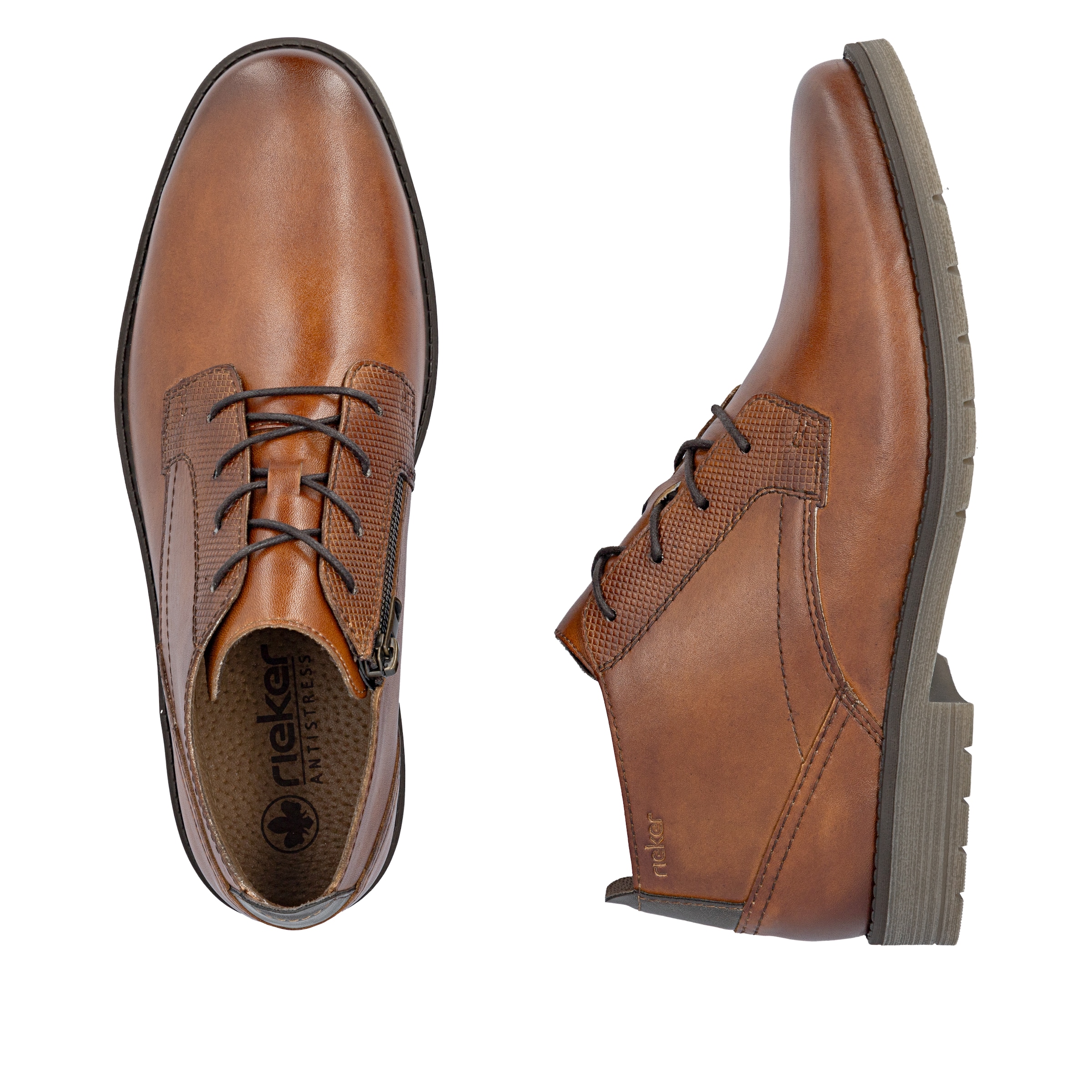 Rieker Schnürschuh in Braun