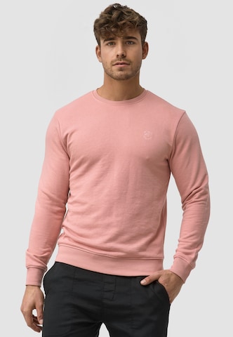 INDICODE JEANS Sweatshirt 'Holt' in Roze: voorkant