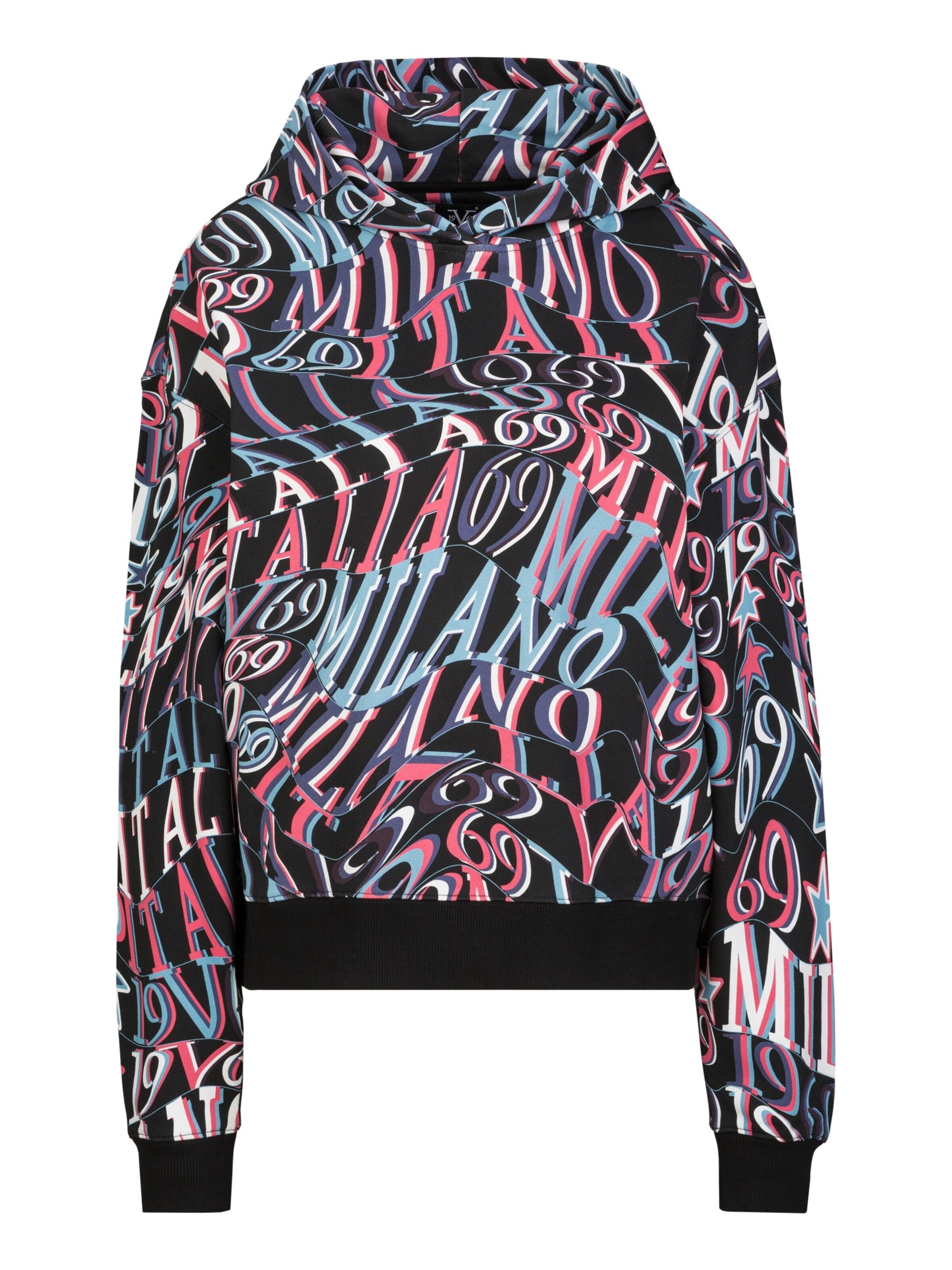 19V69 ITALIA Sweatshirt 'Kara' in Black: front