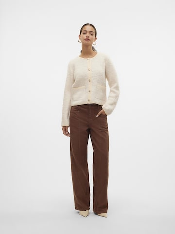 VERO MODA Gebreid vest 'MEZA' in Beige