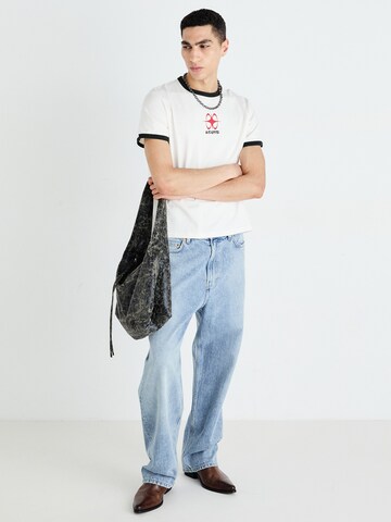 WEEKDAY Wide Leg Jeans 'Galaxy Hanson' in Blau