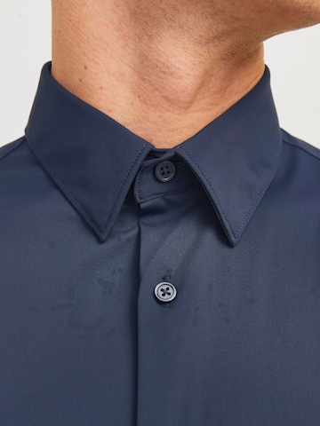 JACK & JONES Slim fit Button Up Shirt 'Active' in Blue