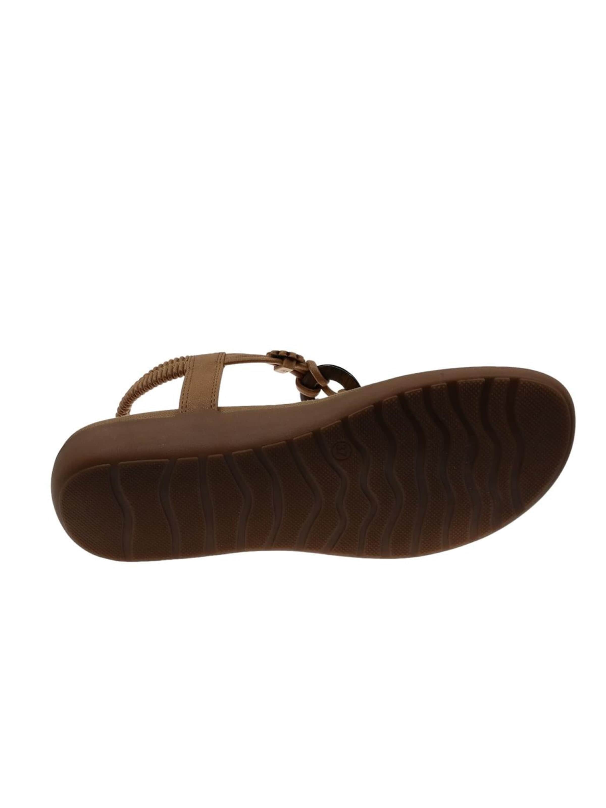 Beppi T-Bar Sandals in Brown
