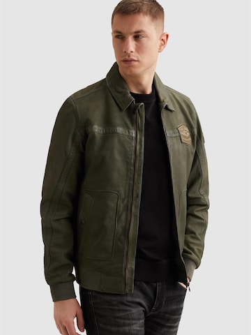 PME Legend - Chaqueta de entretiempo 'Summer Hudson leather jacket' en verde