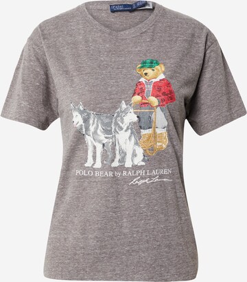 T-shirt Polo Ralph Lauren en gris : devant