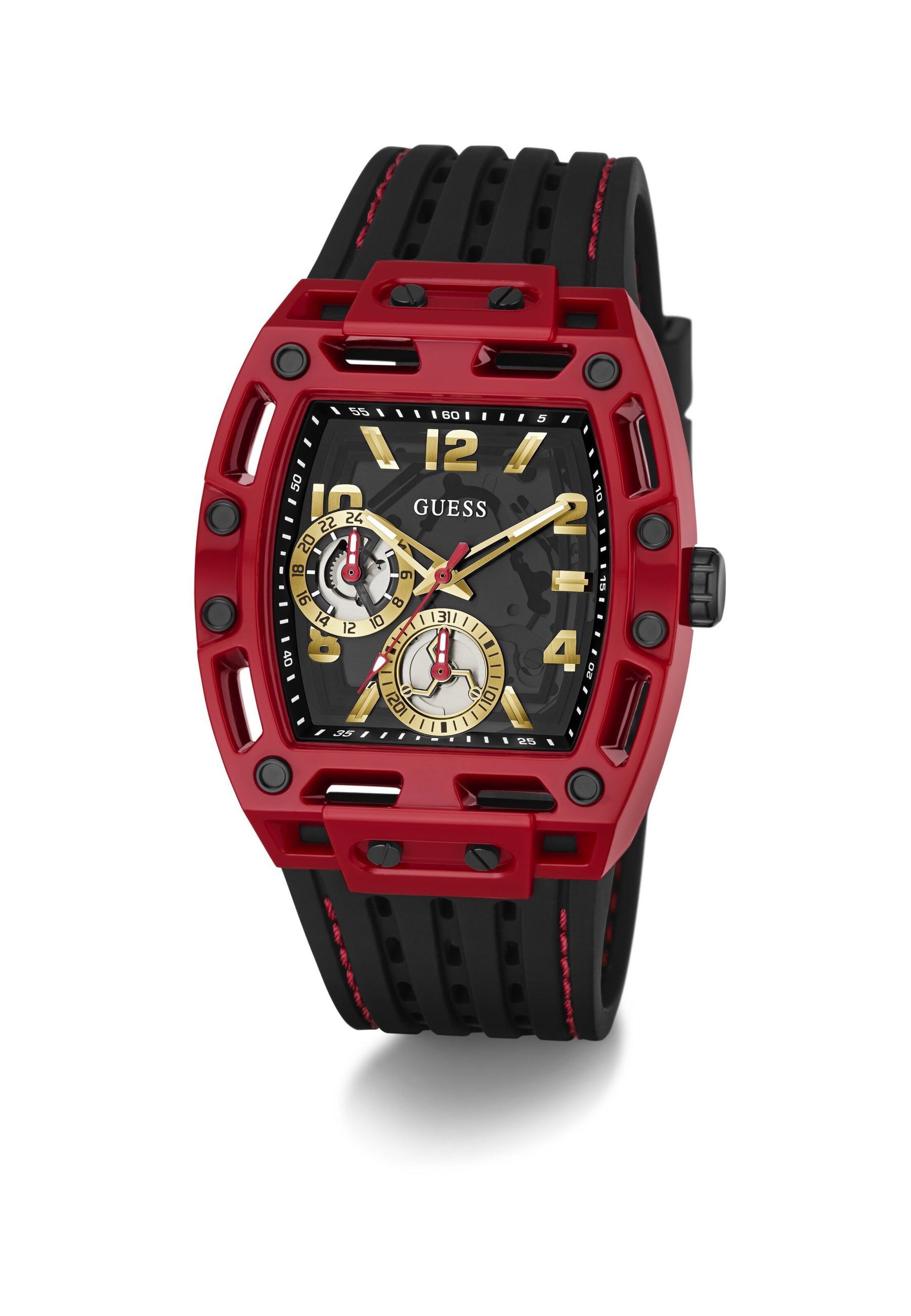 Montre à affichage analogique 'PHOENIX' GUESS en rouge