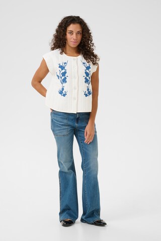 CULTURE Vest 'CUPom' i hvid