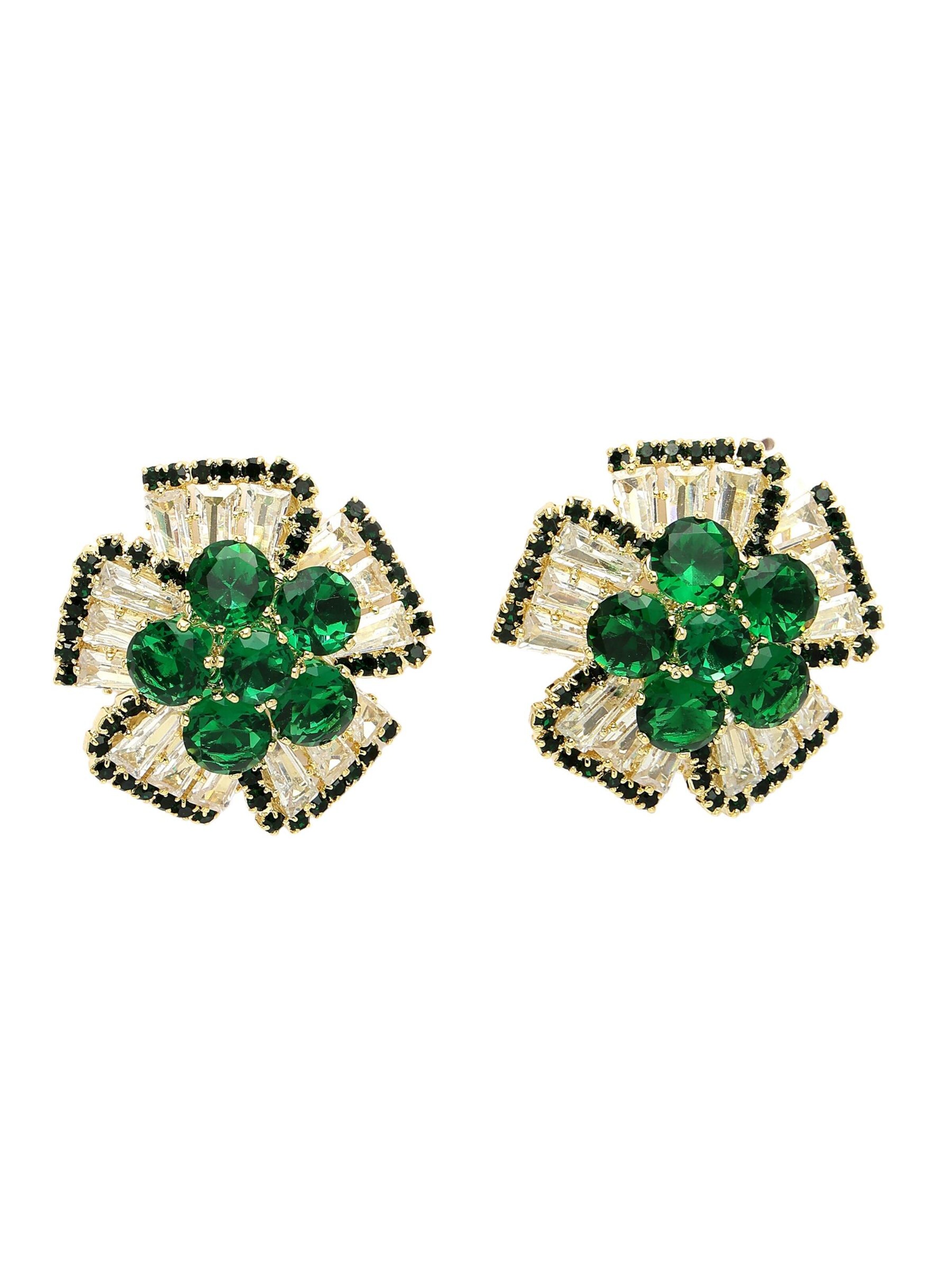 AVANT-GARDE PARIS - Pendientes 'Zlatara' en verde: frente