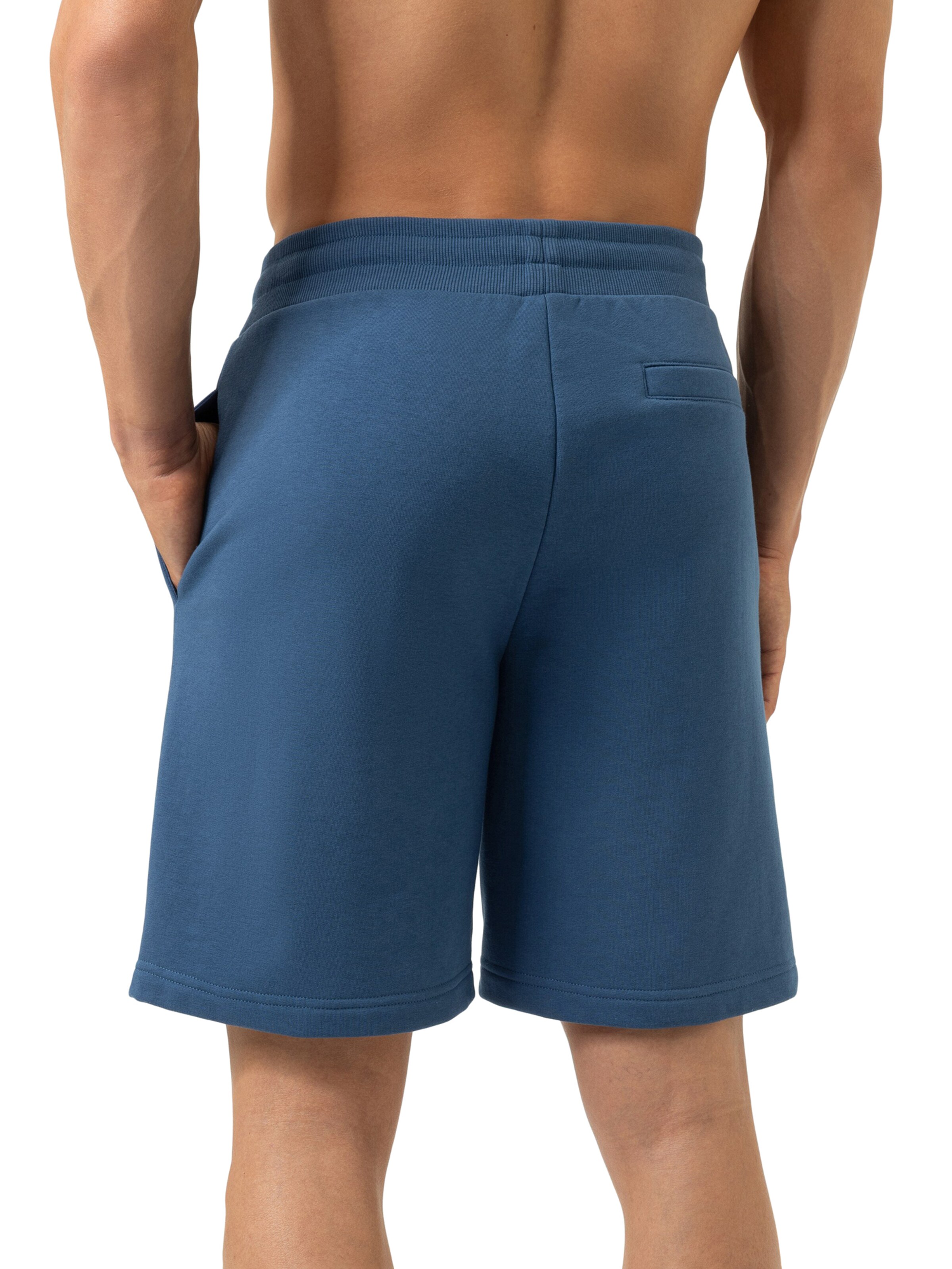 Mey Regular Trousers 'Terry Essentials' in Blue