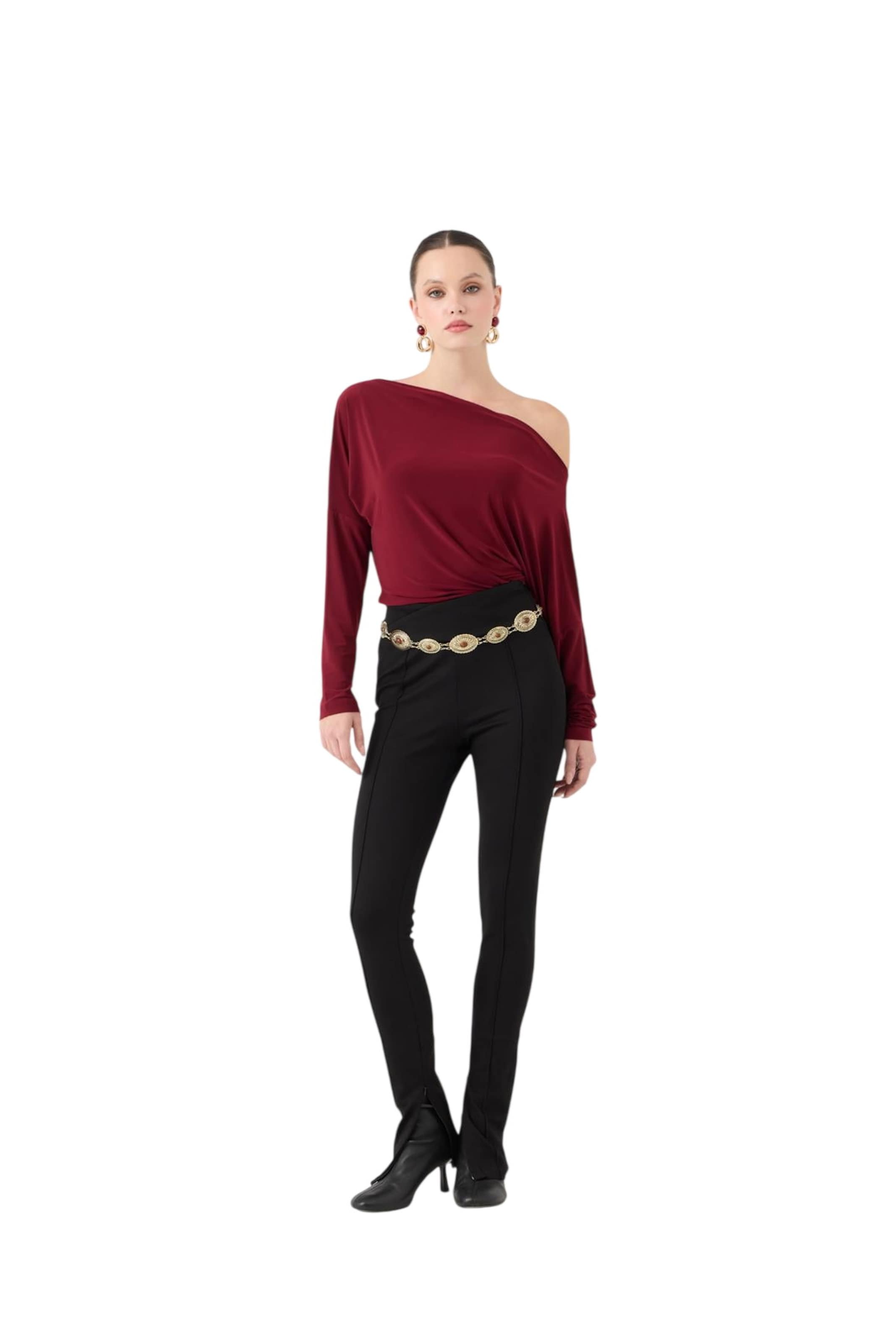 HOLLY LOLLY Skinny Trousers in Black