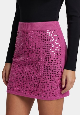 Jupe faina en rose