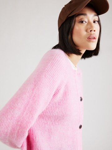 SELECTED FEMME Knit Cardigan 'Lulu' in Pink