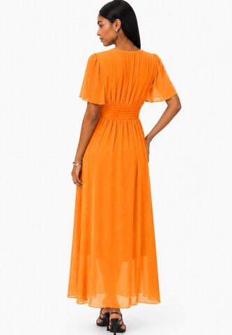 Elara Dress in Orange