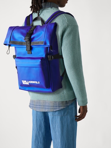 KARL LAGERFELD JEANS Backpack in Blue: front