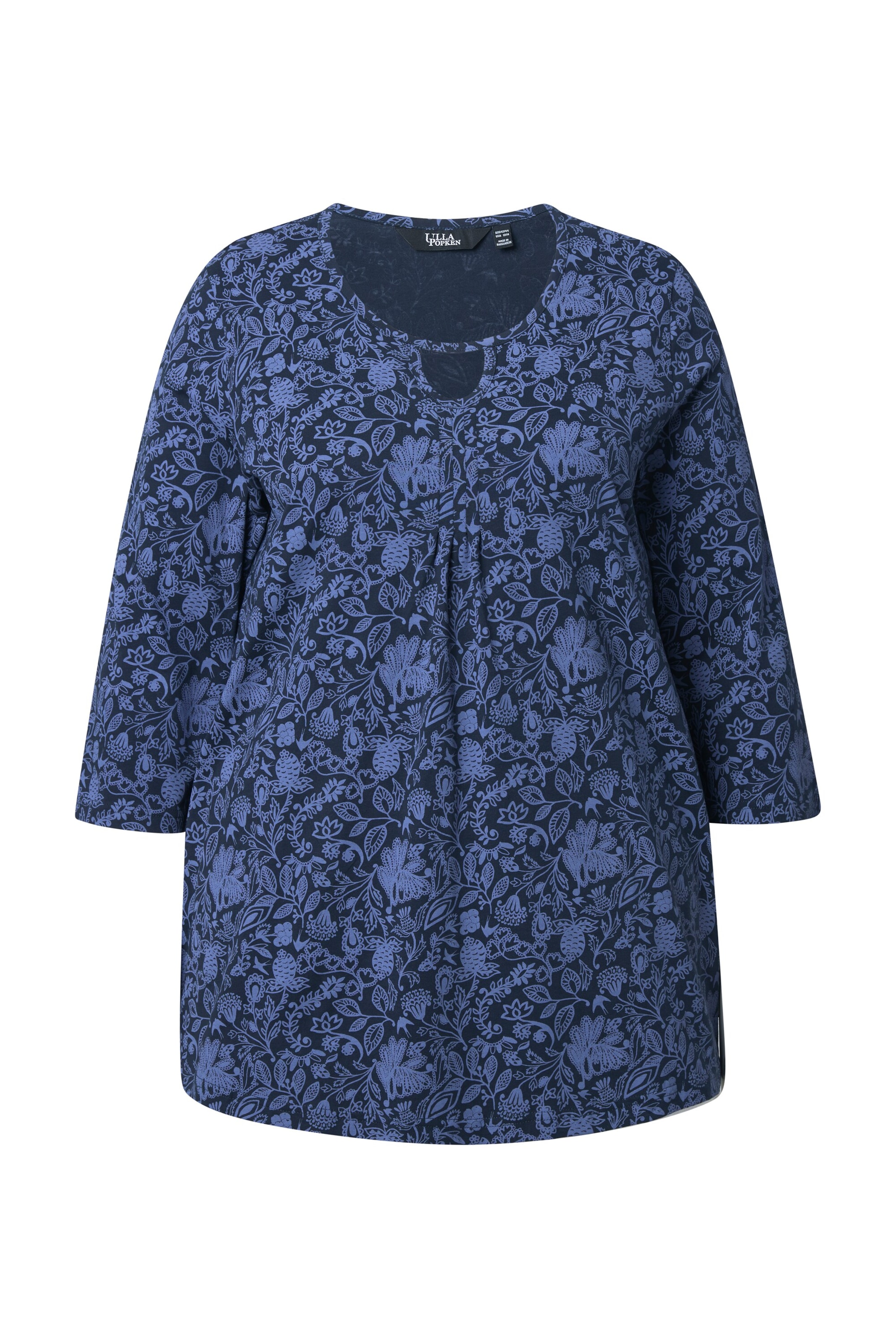 Ulla Popken Shirt in Blauw: voorkant