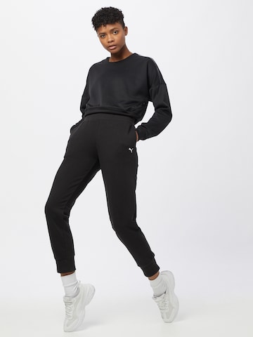 PUMA Tapered Workout Pants 'ESSENTIAL' in Black
