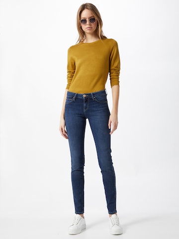 Yellow Blue Denim Skinny Jeans 'Yuliya' i blå