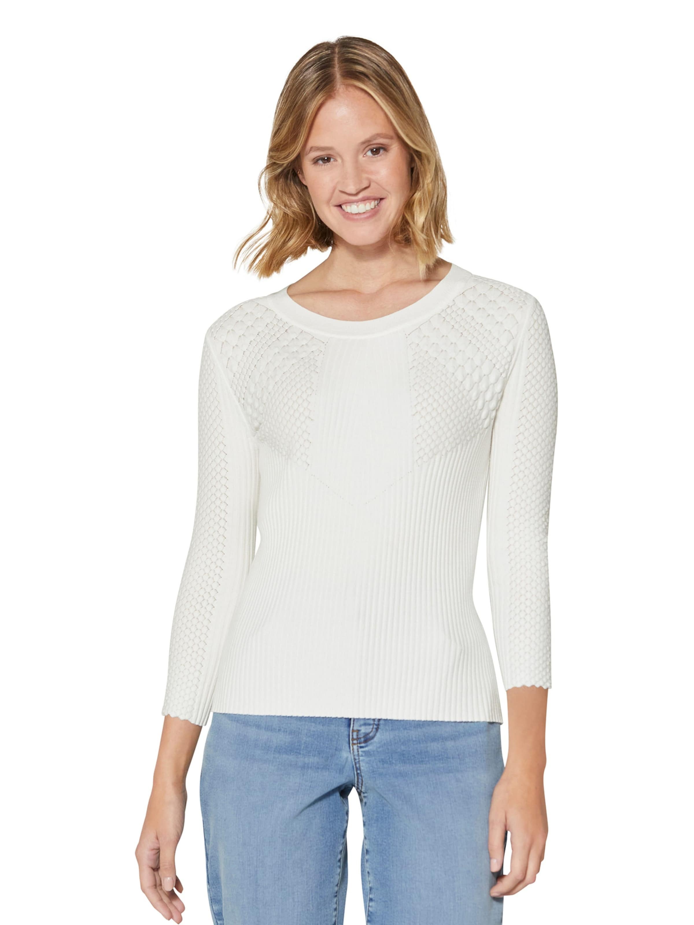 MADELEINE Pullover in Weiß: Vorderseite