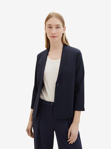 Blazer TOM TAILOR en bleu : devant