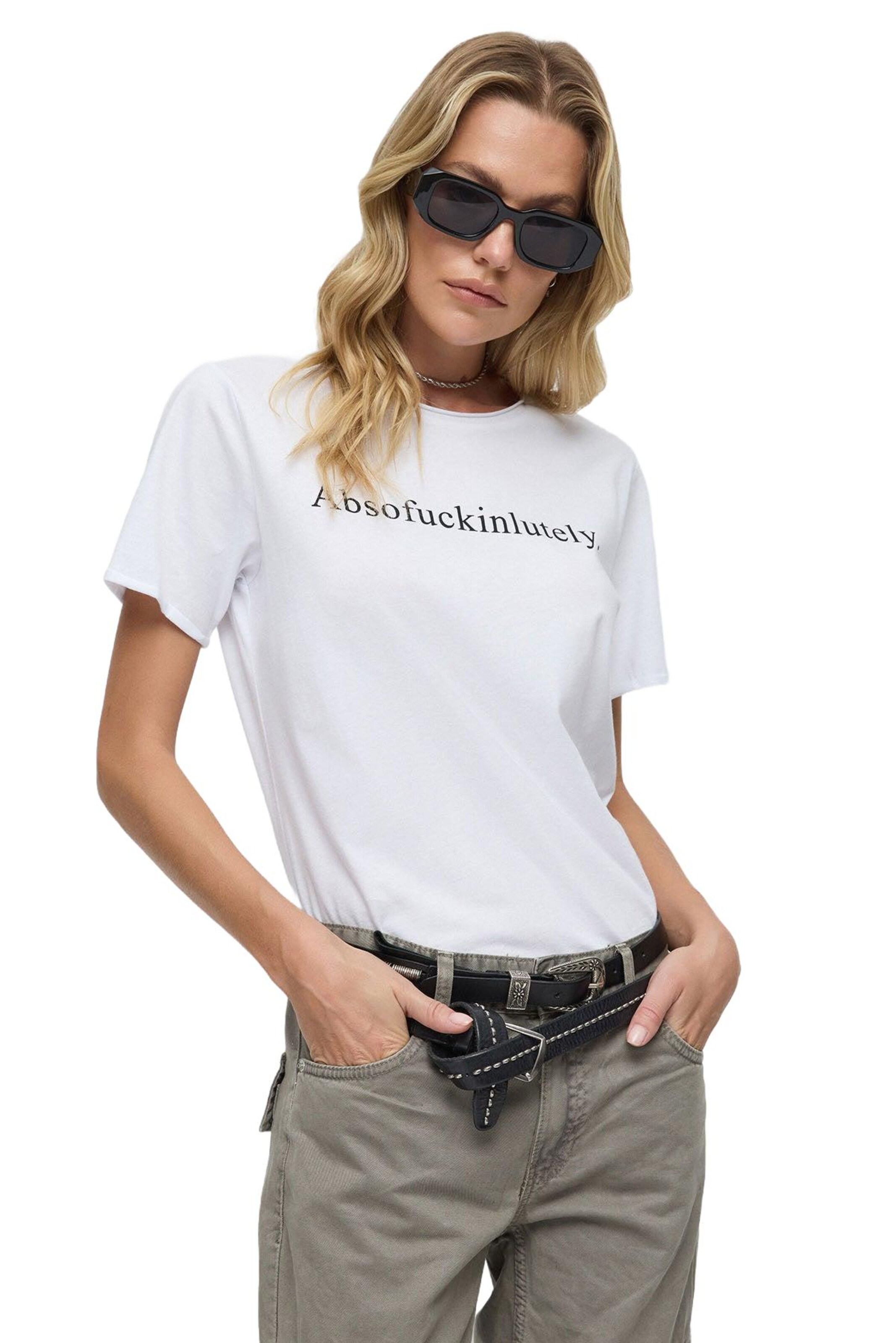 No Matter What Shirt in White: front