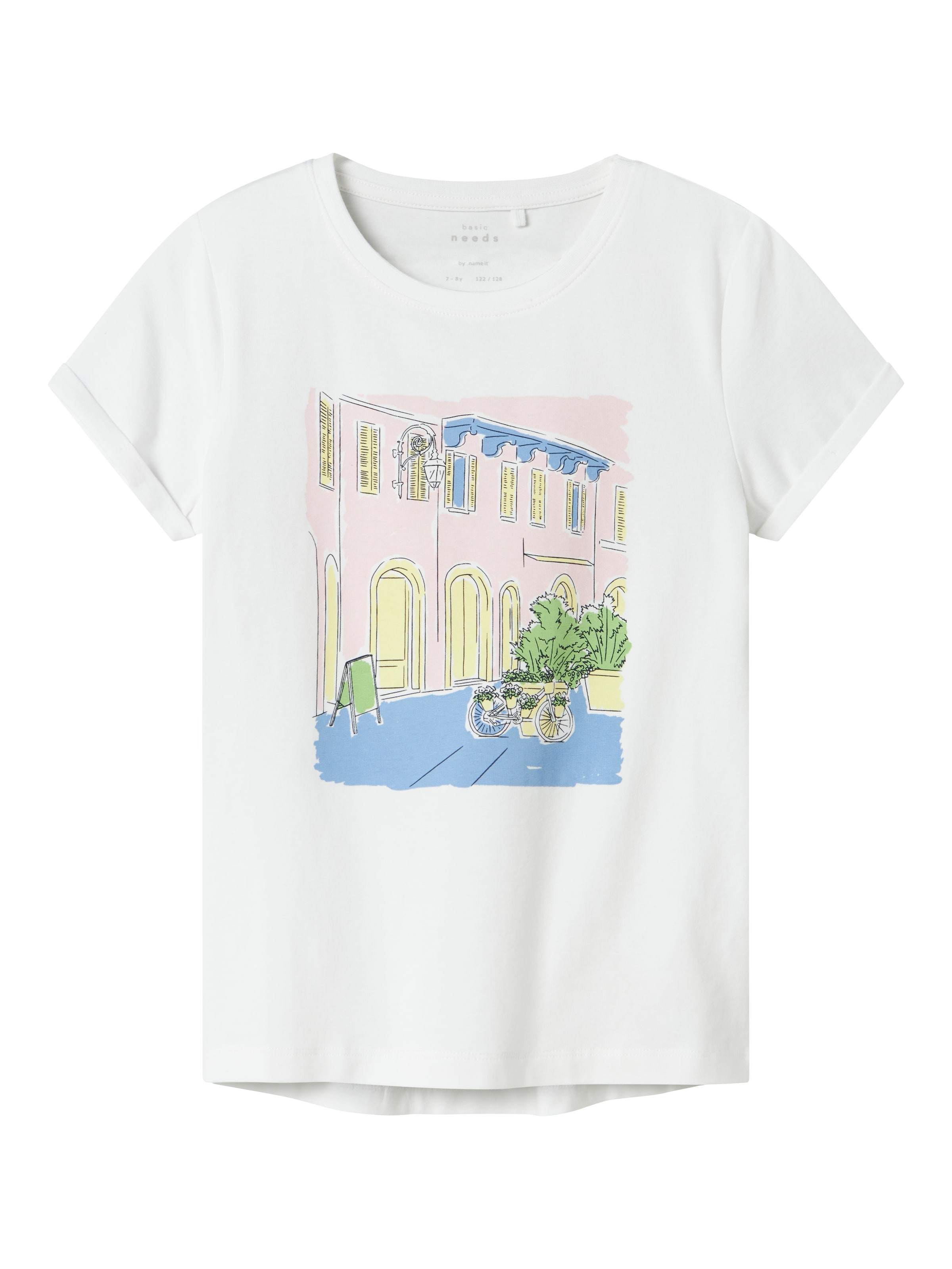 NAME IT Koszulka 'Vix' w kolorze biały: przód