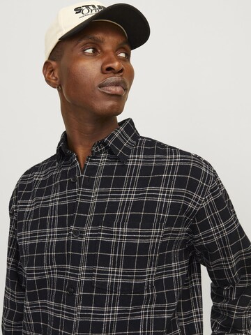 JACK & JONES Regular fit Button Up Shirt in Black
