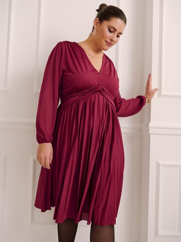 Guido Maria Kretschmer Curvy - Vestido 'Isa' em vermelho: frente