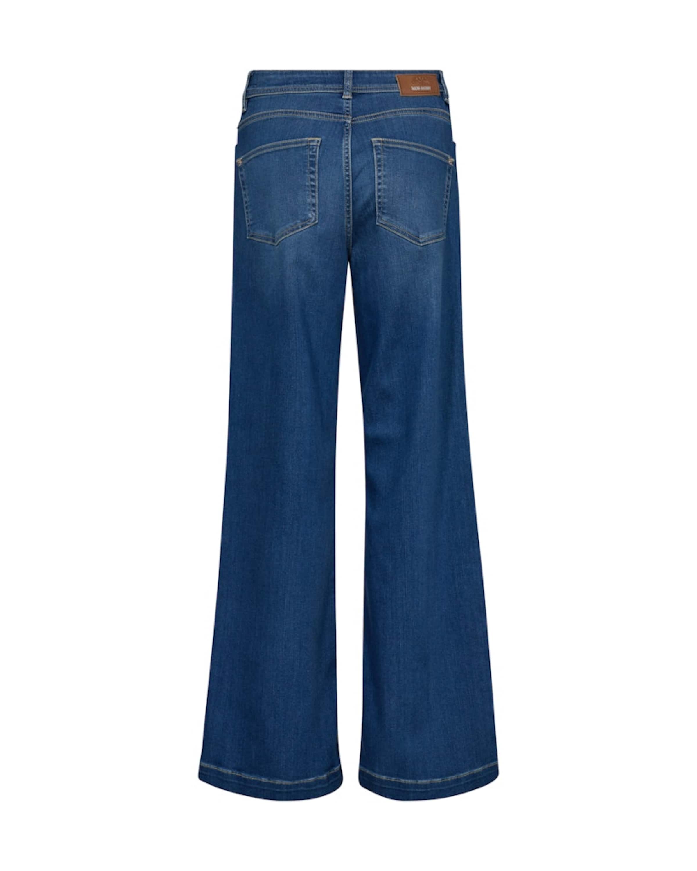 MOS MOSH Wide Leg Farkut 'MMDara Deluxe' värissä sininen