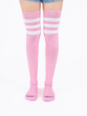 American Socks Overknee socks 'Bubblegum - Ultra High' in Pink